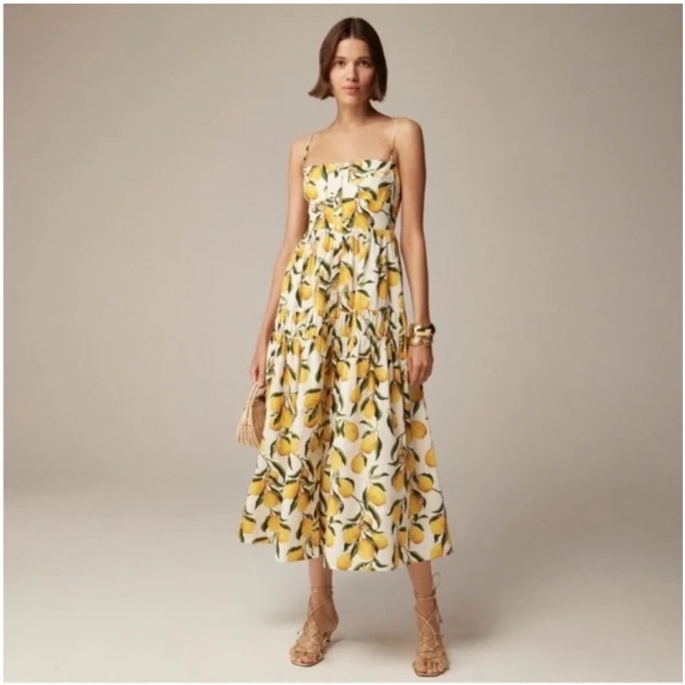 A-LINE LEMON PRINT DRESS. NWOT.